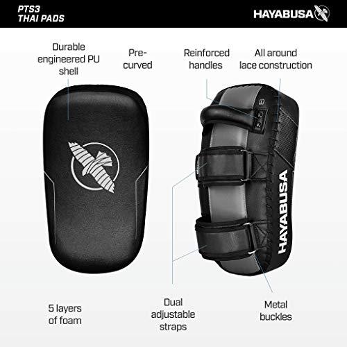 Hayabusa Hayabusa PTS 3 Thai Pads - Black, Pair