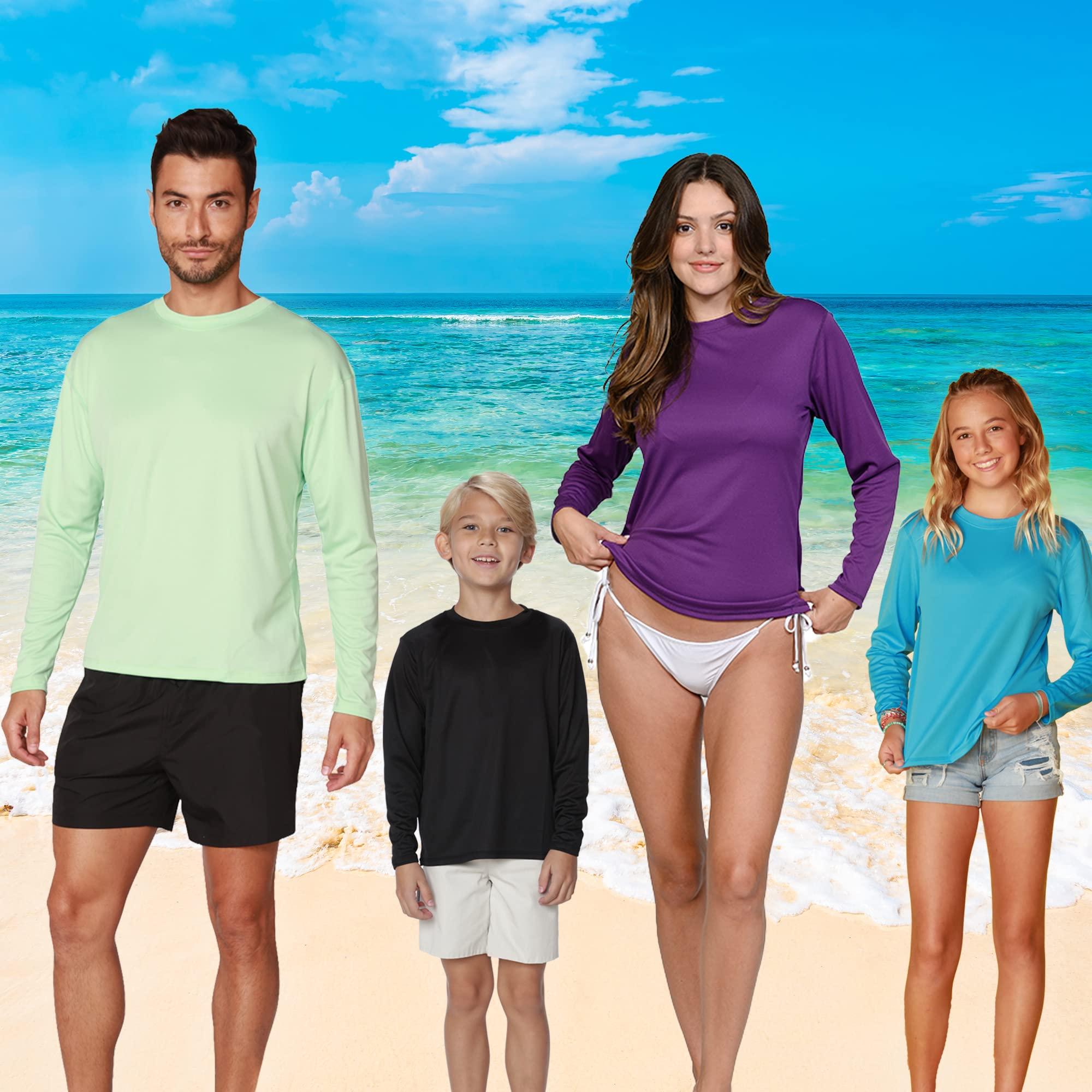 INGEAR INGEAR Women\'s Rash Guard Shirts UPF 50+ Sun Protection, Lightweight Swim Shirts for Women, Quick Dry Womens Fishing Shirt Sizes S-XXL (Seafoam, Small)