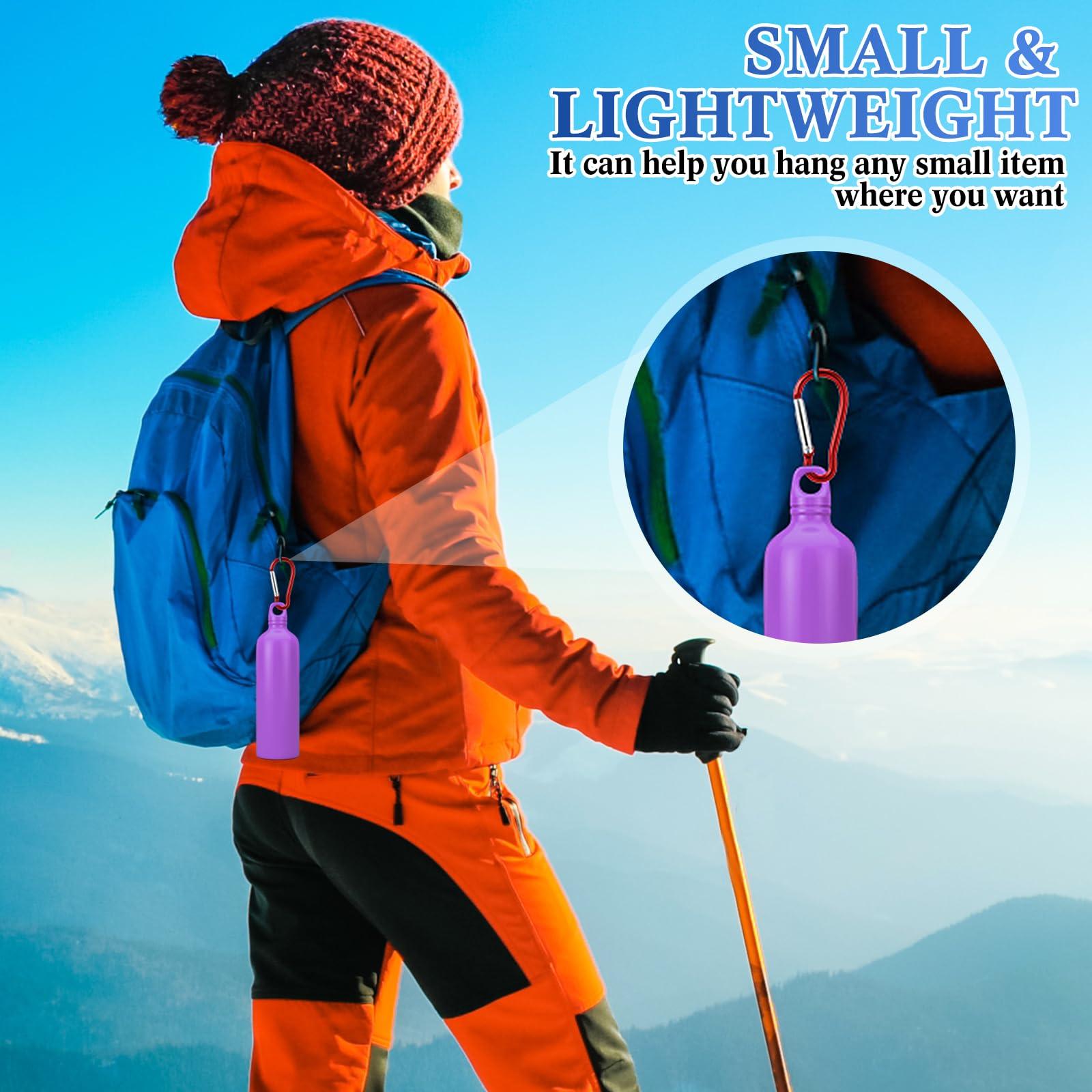 Yaocom Yaocom 300 Pcs 2\" Carabiner Bulk Spring Snap Hooks Bulk Aluminum Alloy Clip Keychain for Hanging Camping Hiking Traveling Fishing Outdoor Activities(Colorful)