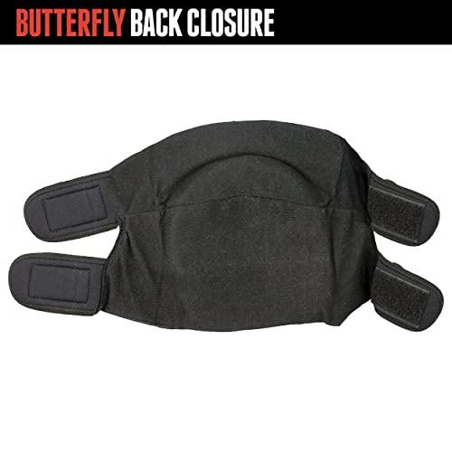 Triple Eight Triple Eight Street Knee Pads for Skateboarding Adjustable Straps (1 Pair), Black, Large