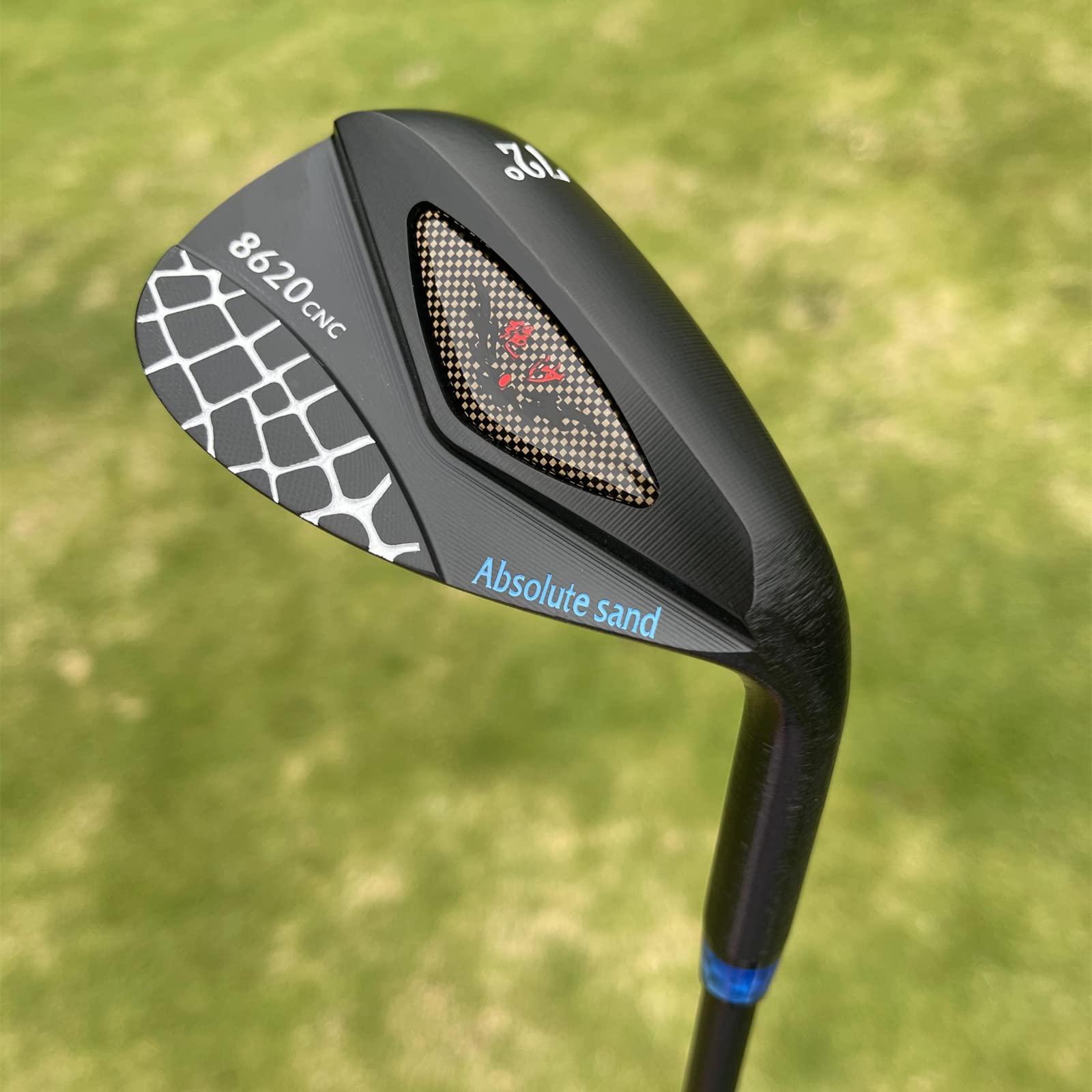 CALONG CALONG Golf Wedges 48 50 52 54 56 58 60 62 64 68 72 Degree Right Hand Pitching & Chipping Sand Wedge Milled Face Lob Wedge for Men-High Loft Golf Club (64 Degree)