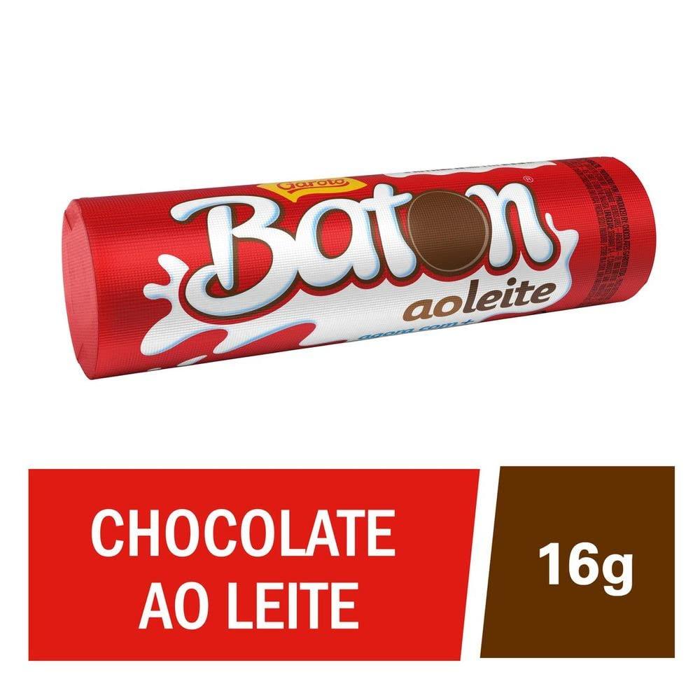 NESTLE Milk Chocolate 30x0.56oz. - Chocolate ao Leite 30x16g - Baton - Garoto - 16.90oz. (480g) - (PACK OF 01)