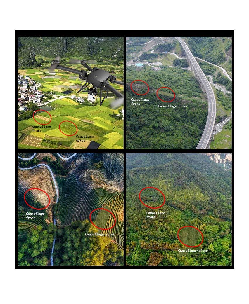 bandezid bandezid Camo Netting Woodland Camouflage Netting Army Camo Net Bulk Roll Camouflage Net Camouflage Tarpaulin for Camping Military Hunting Shooting Sunscreen Nets-Camouflage net 4x6m(13x20ft)