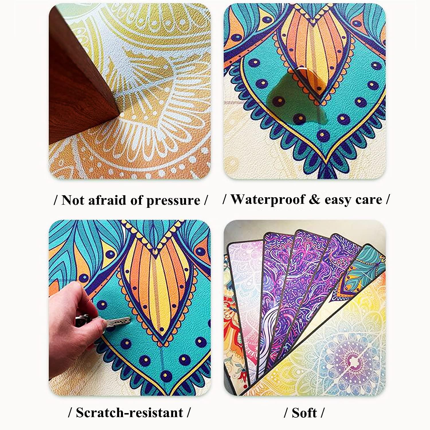 HBIAO Portable Heated Yoga Mat, Adjustable Temperature Heated Floor Mat, Non-Slip Electric Heating Pad Ideal for Yoga, Hot Yoga, Pilates, Fitness, Exercise,Blooming