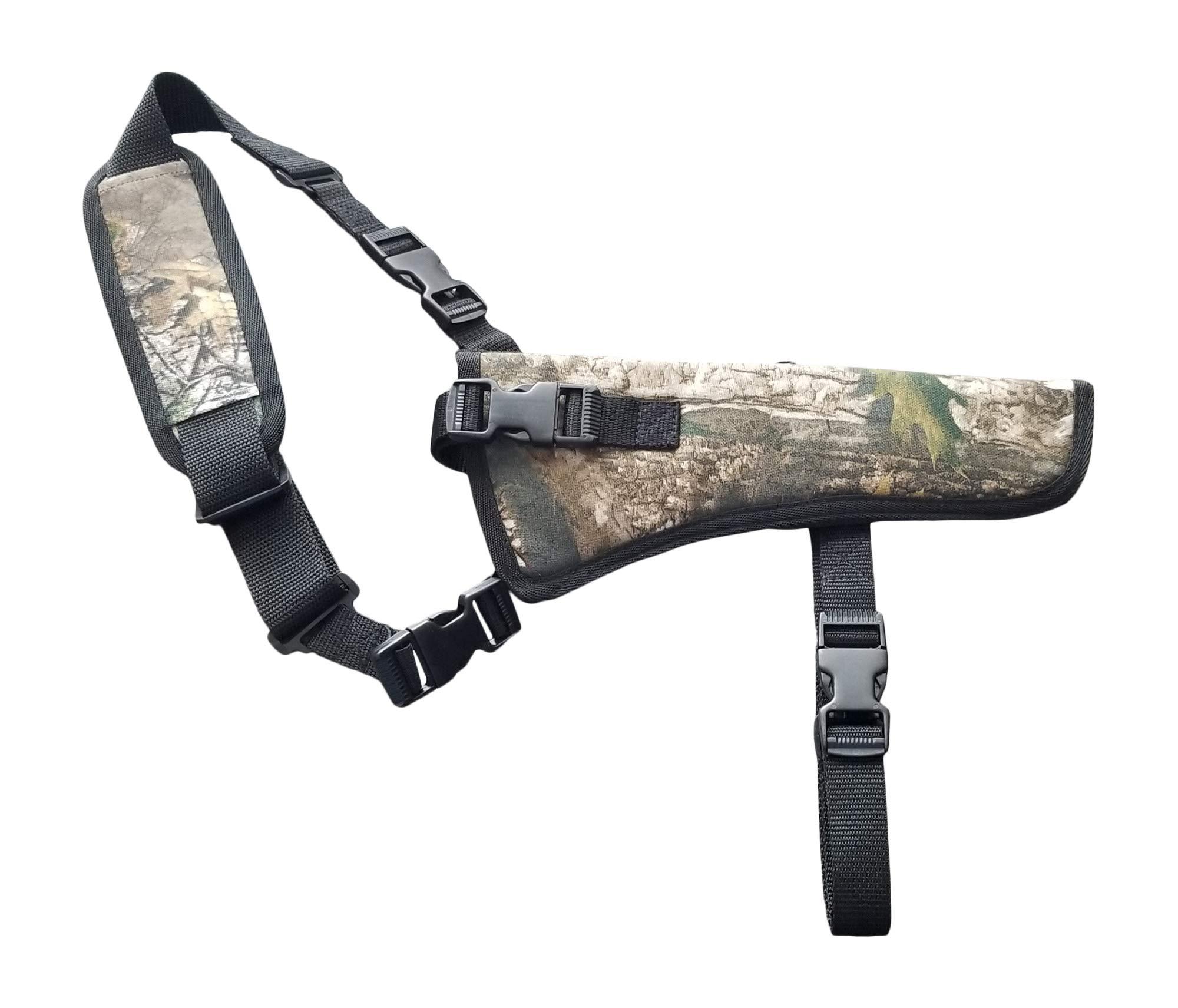 Silverhorse Holsters Silverhorse Holsters Chest/Shoulder Gun Holster | Fits Thompson Center Contender in 10\" - 16\" Barrel Lengths (10\" Barrel Right Hand, Hardwood Camo)