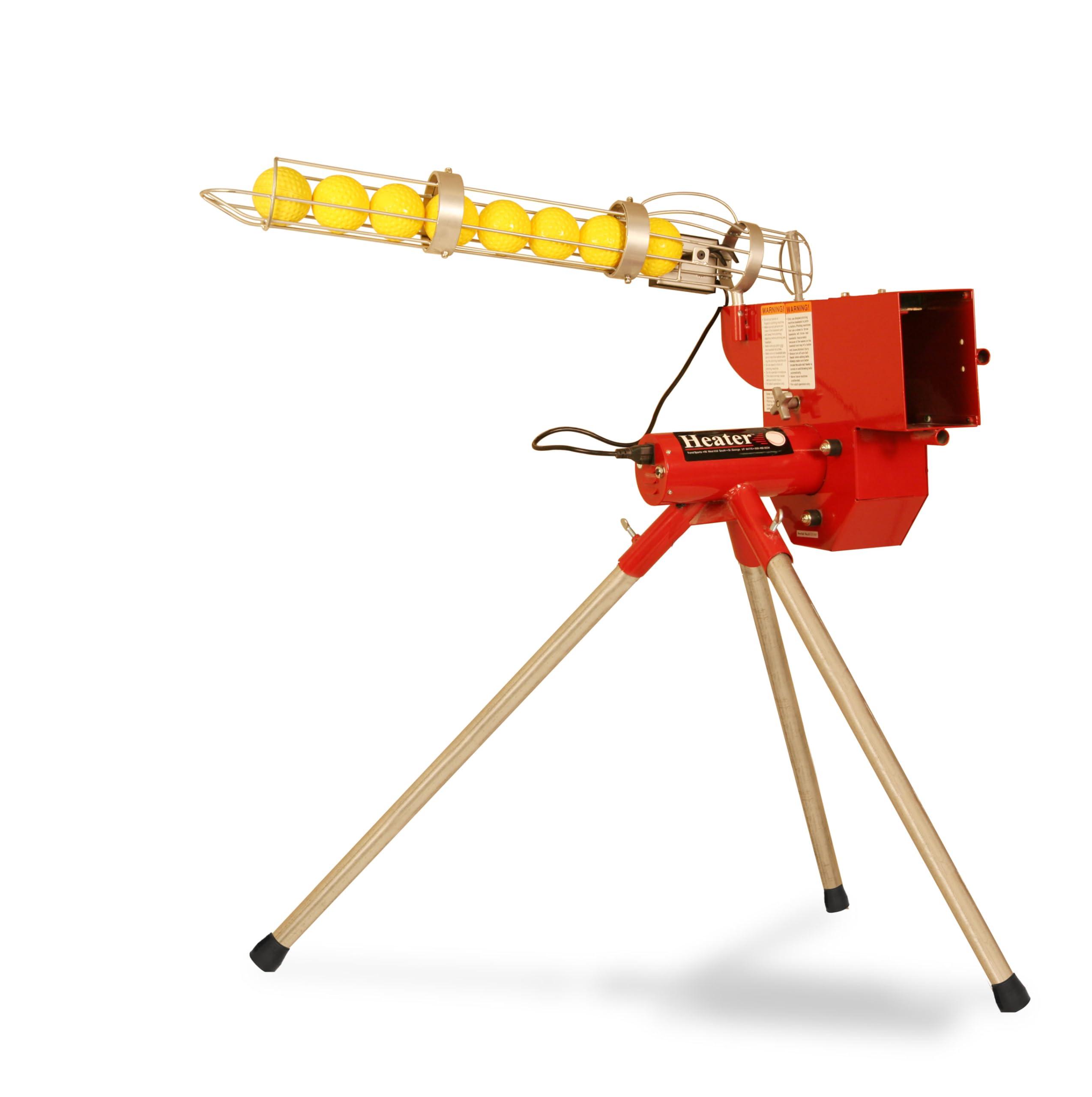 Heater Heater Sports Softball Pitching Machine with 9 Ball Automatic Feeder