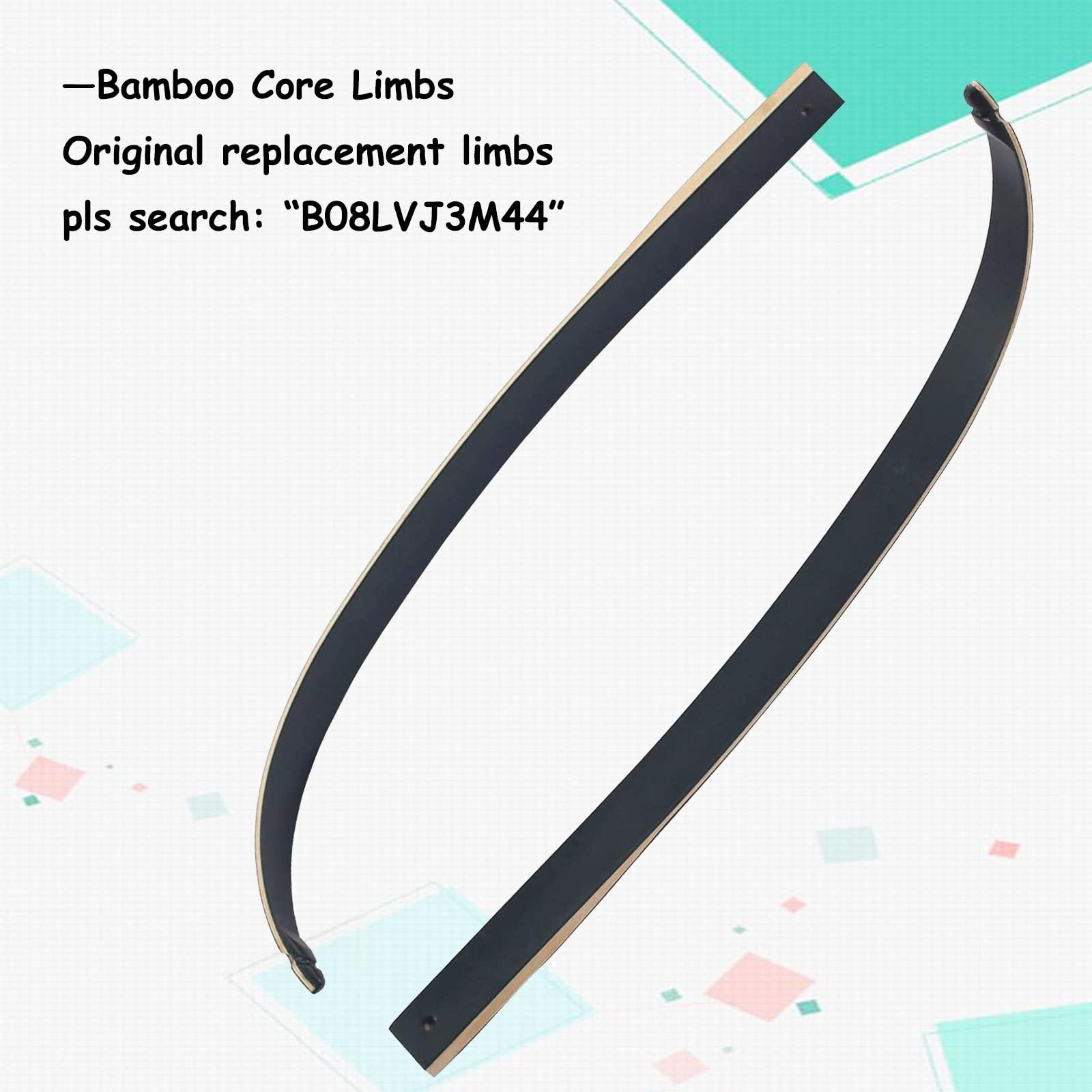 SinoArt SinoArt 64\" Takedown Recurve Bow Metal Riser 30-60Lbs Right Handed for Archery Hunting (60Lbs)