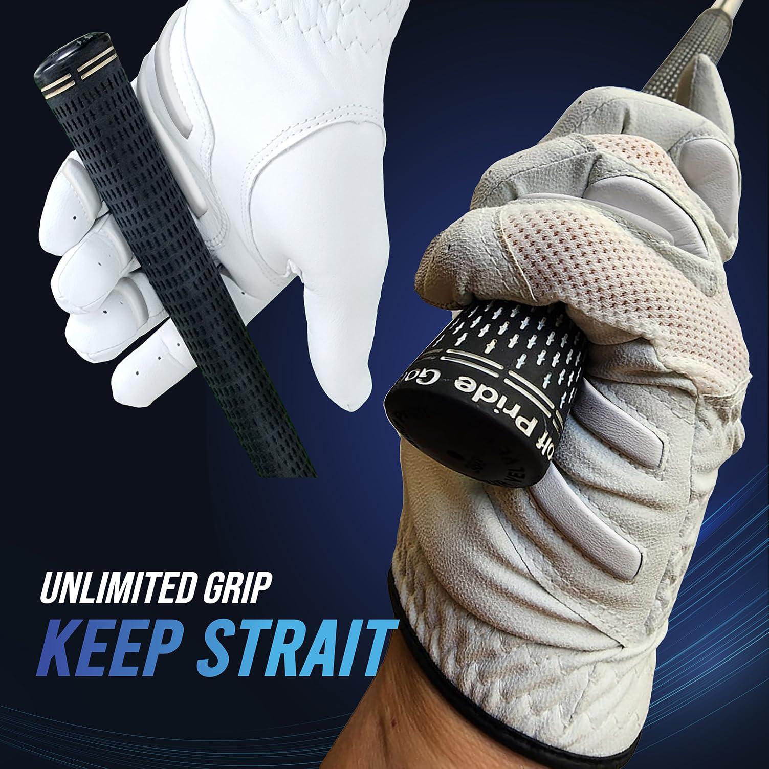 MONKEY GRIP MONKEY GRIP Golf Glove Bearing Capacity Non silp No Slice pad Premium Lether Power Pad Left Hand (Man-X_Large)