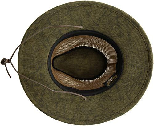 Henschel Hats Henschel Hats Aussie Mesh Breezer - Packable Mesh Sun Hat - Crushable Hat for Men & Women Sun Protection - Ideal for Hiking, Fishing & Camping (Distressed Gold, Large)