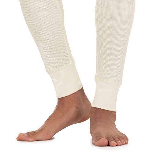 Fruit of the Loom Fruit of the Loom Men's Recycled Premium Waffle Thermal Underwear Long Johns Bottom (1, 2, 3, and 4 Packs), Black/Natural, X-Large