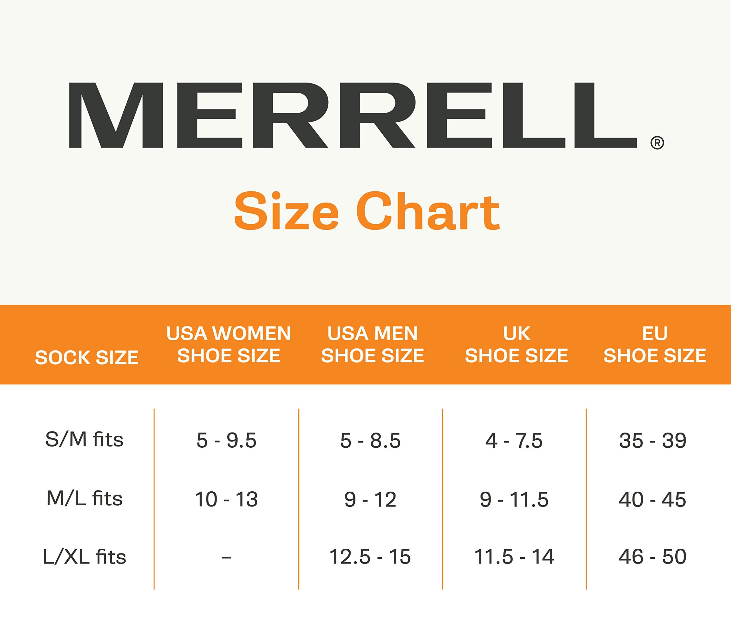 Merrell Merrell Moab Hiking Mid Cushion Socks-1 Pair Pack-Coolmax Moisture Wicking & Arch Support, Low Cut Tab-Charcoal, L/XL (Men\'s 12.5-15 / Women\'s 14+)