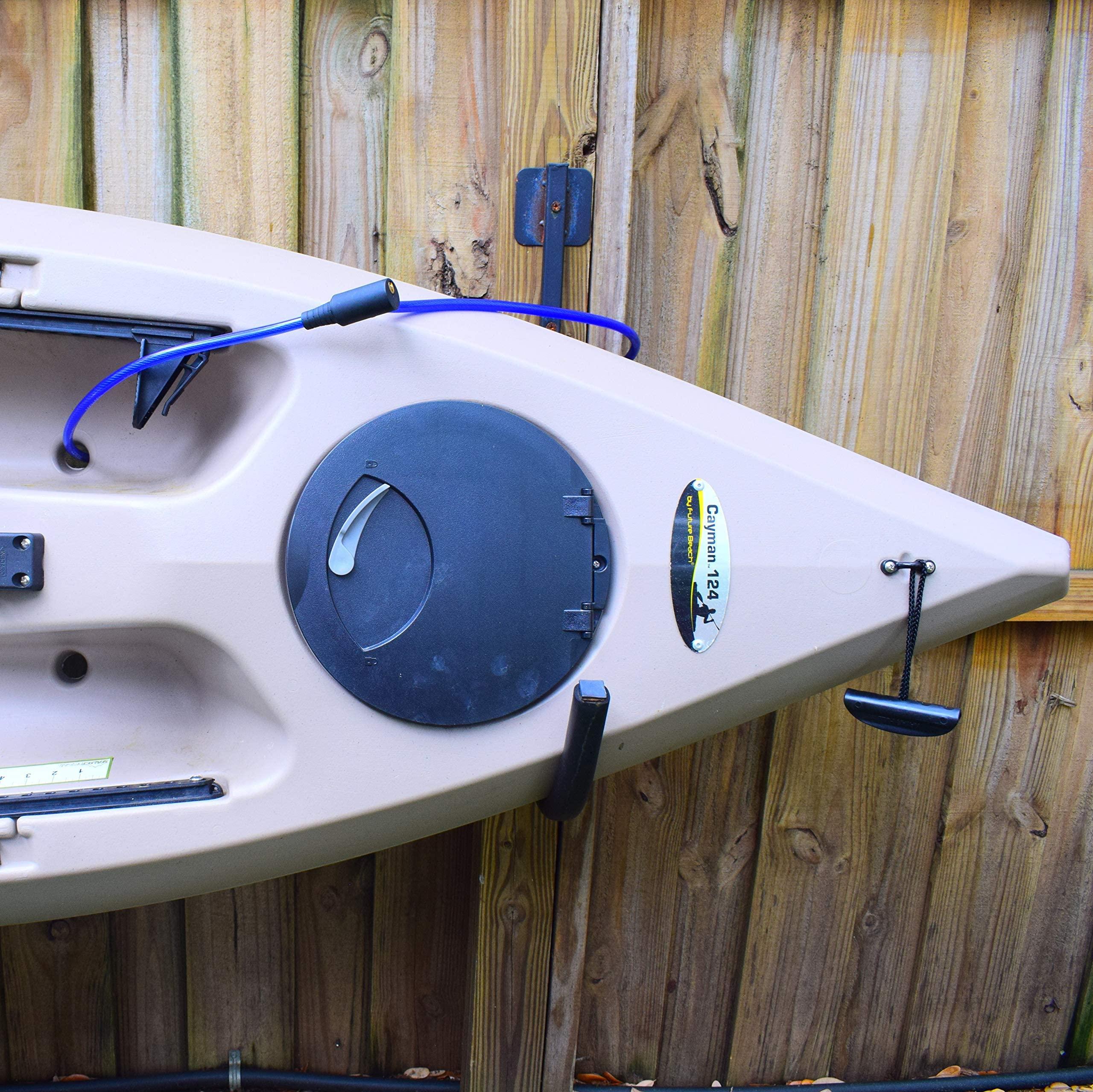 DocksLocks DocksLocks Weatherproof Security Cable Lock with Keys (5ft to 25ft Lengths) Anti-Theft for Kayak, Bike, Paddleboard, Scooter, Equipment, Bicycle 25ft