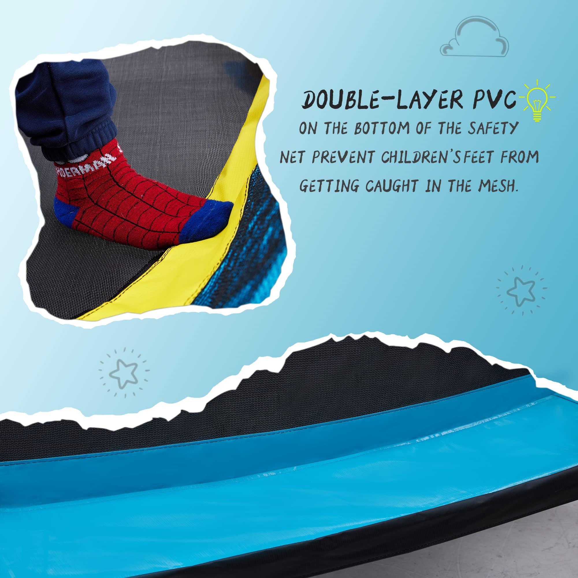 SkyBound SkyBound Trampoline - 10ft 12ft 14ft Large Outdoor Backyard ASTM Approved Heavy Duty Trampolines for Kids & Adults - Patented Fiberglass Curved-Pole Outside Recreational Trampoline with Jumpgame App
