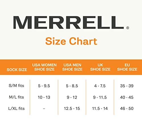Merrell Merrell Moab Hiking Mid Cushion Socks-1 Pair Pack-Coolmax Moisture Wicking & Arch Support, Low Cut Tab-Charcoal, L/XL (Men\'s 12.5-15 / Women\'s 14+)
