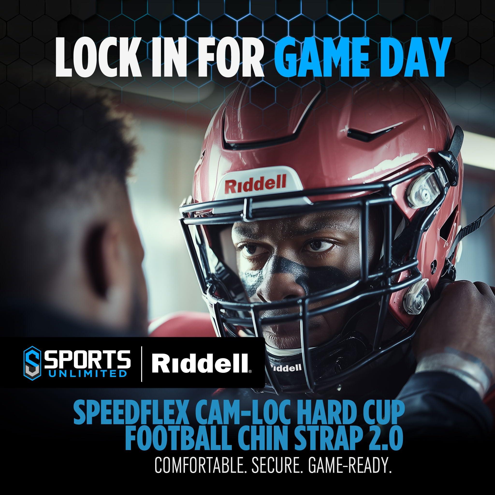 Sports Unlimited Sports Unlimited Riddell SpeedFlex Cam-Loc Hard Cup Football Chin Strap 2.0, SpeedFlex Chin Strap for Football Helmet