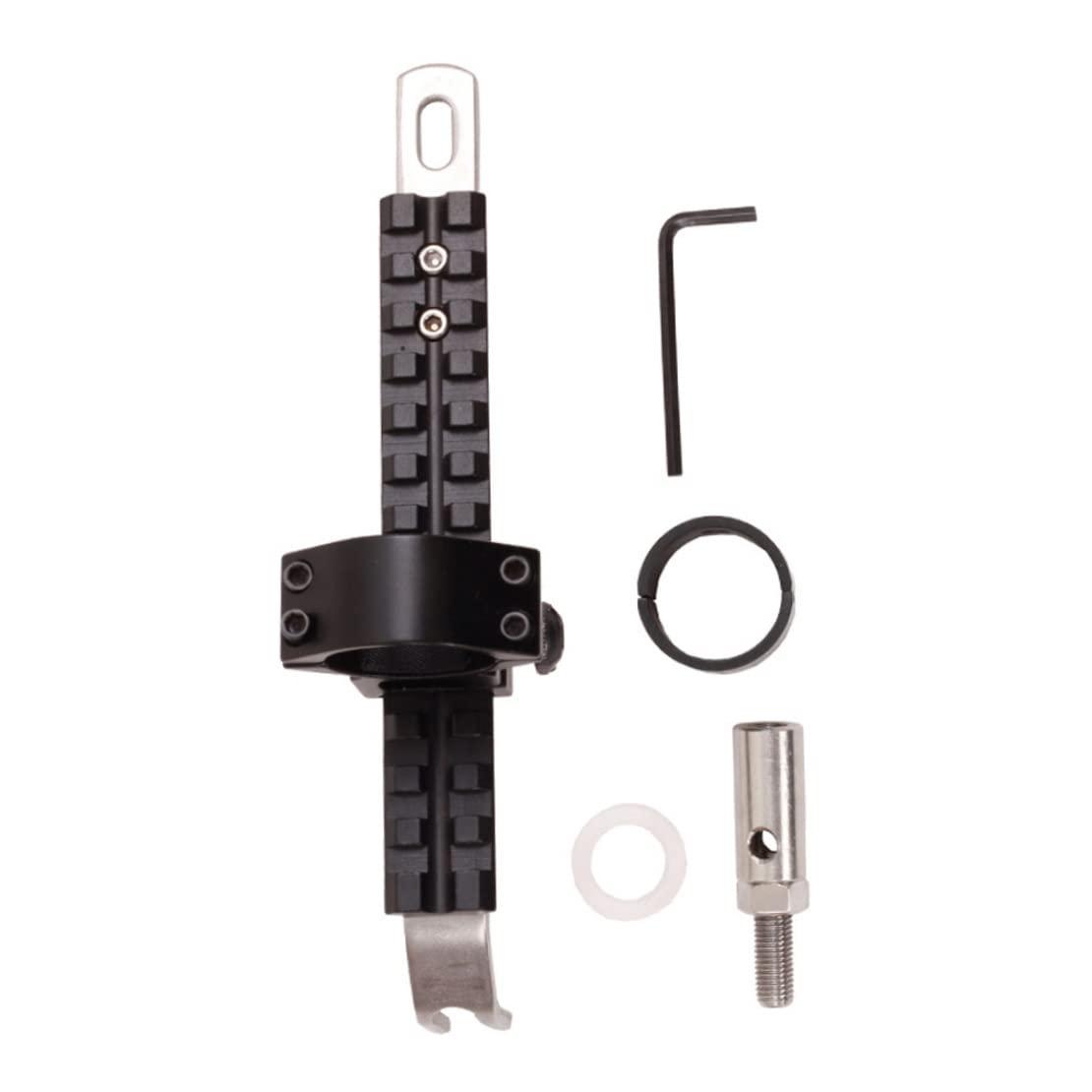 Muzrunq Bow Arrow Flashlight Bracket Heavy Duty Metal Mount Stabilizer Bracket for Compound Bow.