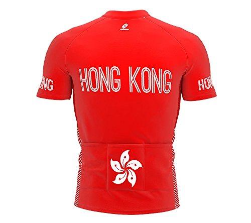 ScudoPro Hong Kong Full Zipper Bike Short Sleeve Cycling Jersey for Men - Size 4XL Multicolored