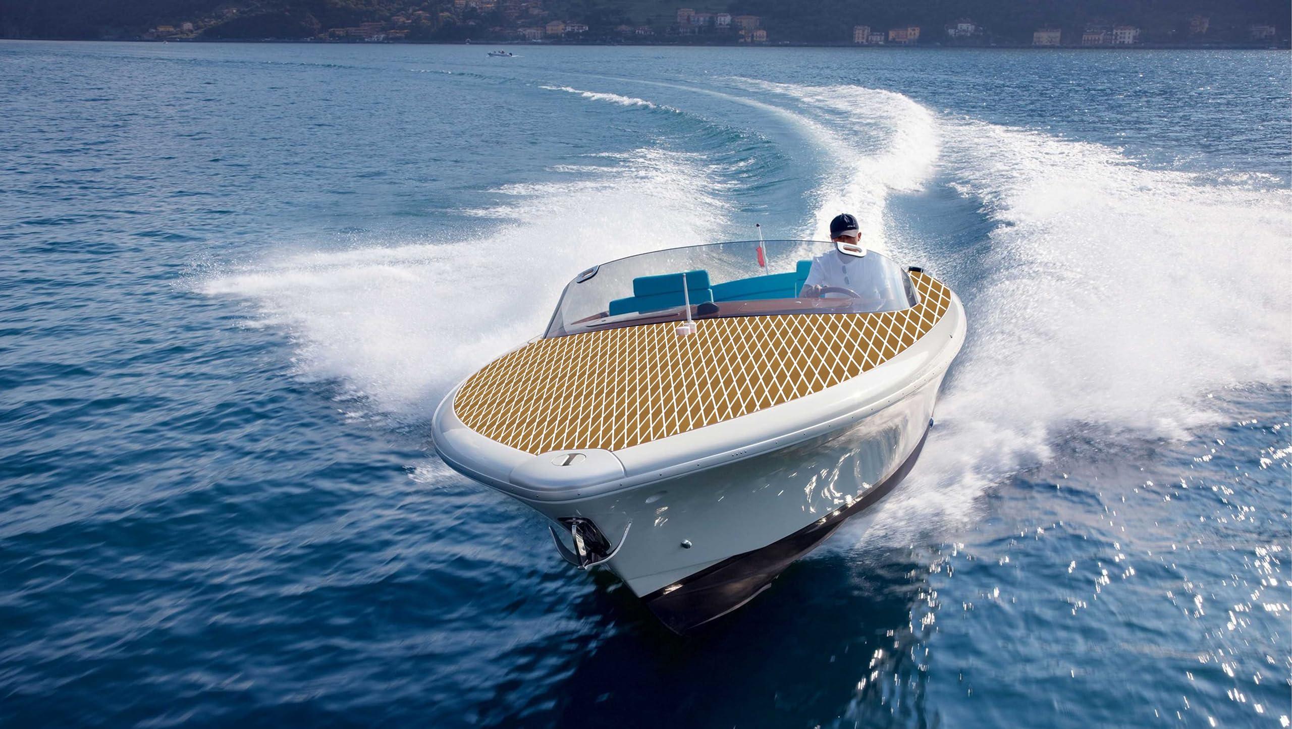 LSS laidi LSS laidi Boat Flooring Eva Foam Decking Marine Non-Slip Self-Adhesive Flooring for Motorboat Fishing Boat RV Yacht Kayak Swimming Pool 110.2''/102.3''/94.5''/86.6''/59''/X37.4''