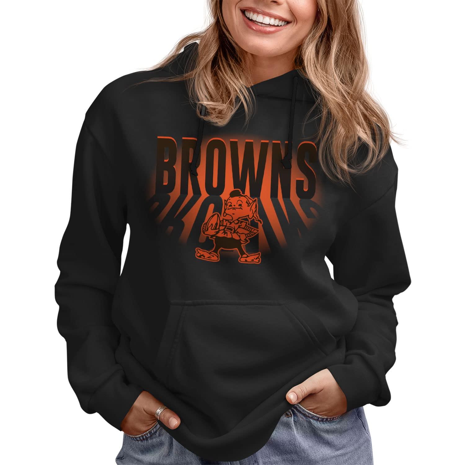 Junk Food Junk Food Clothing x NFL - Cleveland Browns - Team Spotlight - Unisex Adult Pullover Fleece Hoodie for Men and Women - Size 3X-Large , Black