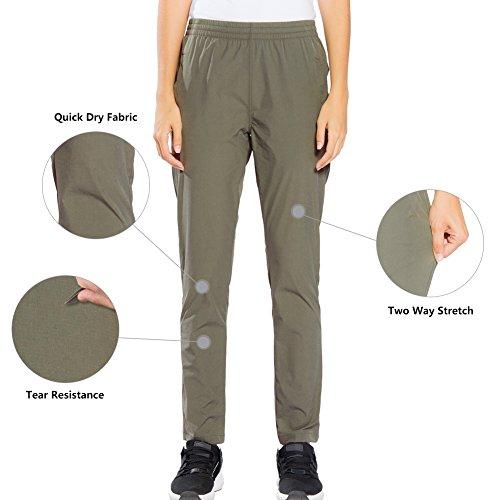 FLYGAGA FLYGAGA Women's Outdoor Quick Drying Lightweight Waterproof Hiking Mountain Pants Khaki