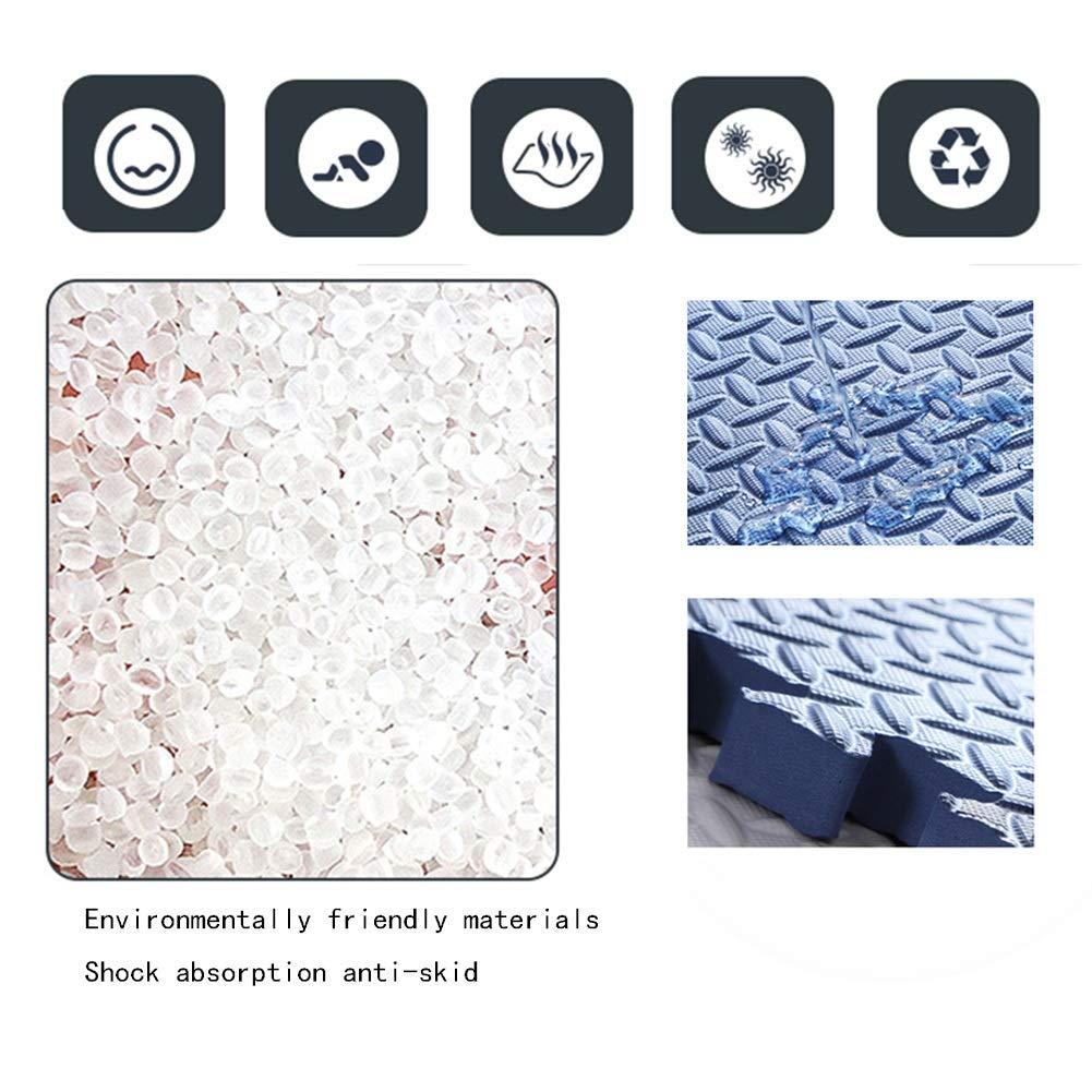 ALGFree-Foam Floor Tiles ALGFree Foam Puzzle Mat Interlocking Foam Floor Mats Odorless Cuttable Splice Kindergarten Nursery, 4 Colors, 3 Sizes (Color : D, Size : 30x30x2.5cm 16pcs)
