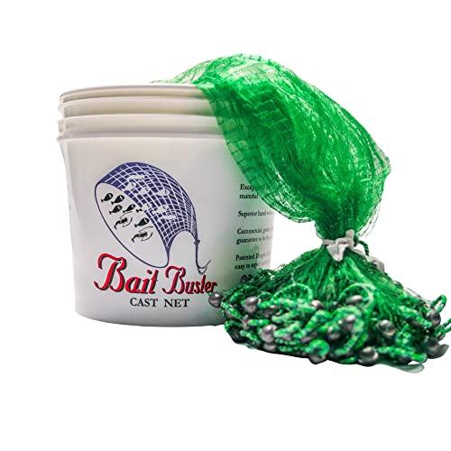 Bait Buster Bait Buster Minnow Cast Net 1/4" Sq. Mesh Green (8 Ft.)