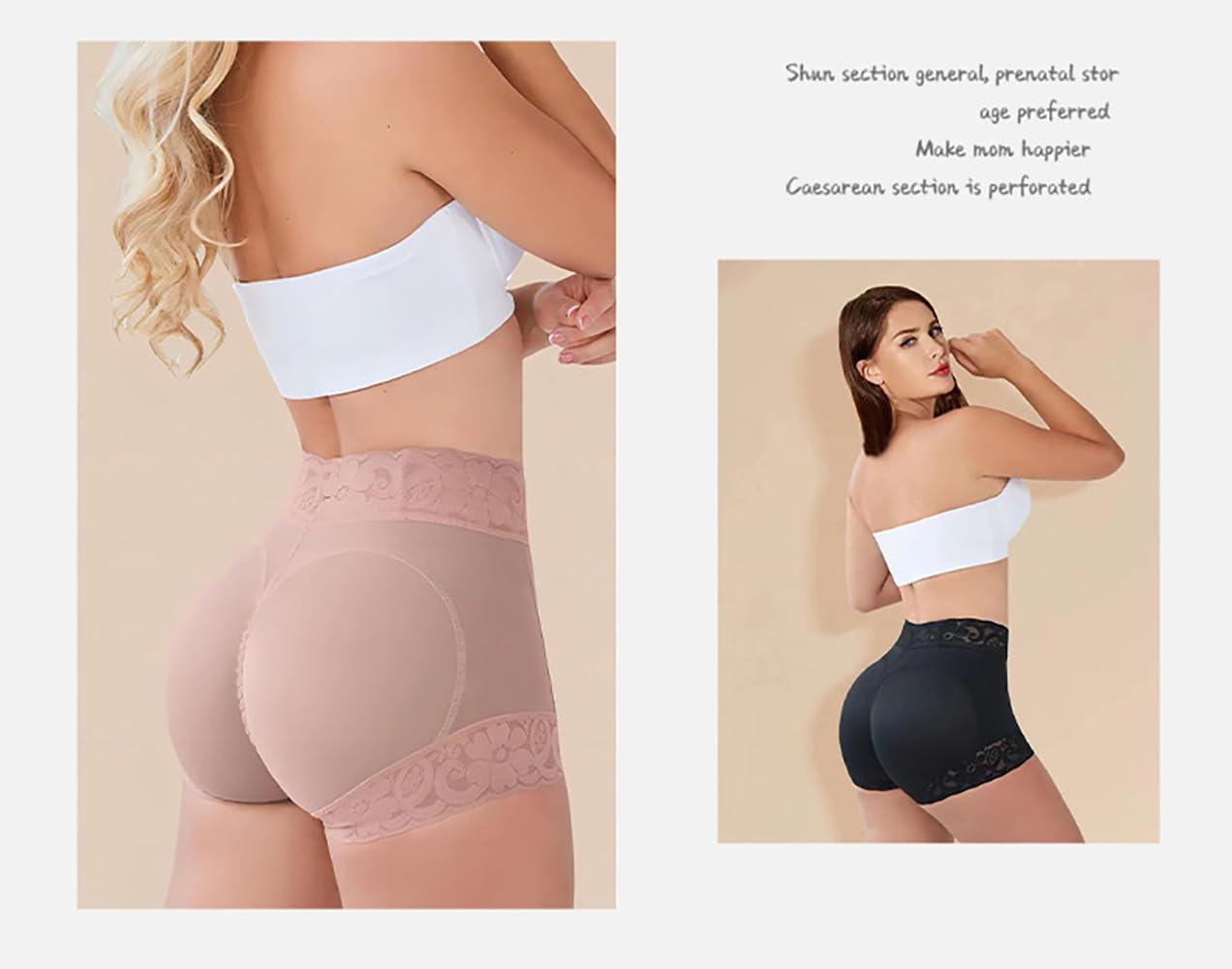 PNZLZIA PNZLZIA Womens Curvy Fajas Calzoncillos,Faja Tummy Control Butt Lifting Shorts,Curvy Fajas Panty (Black,Large)