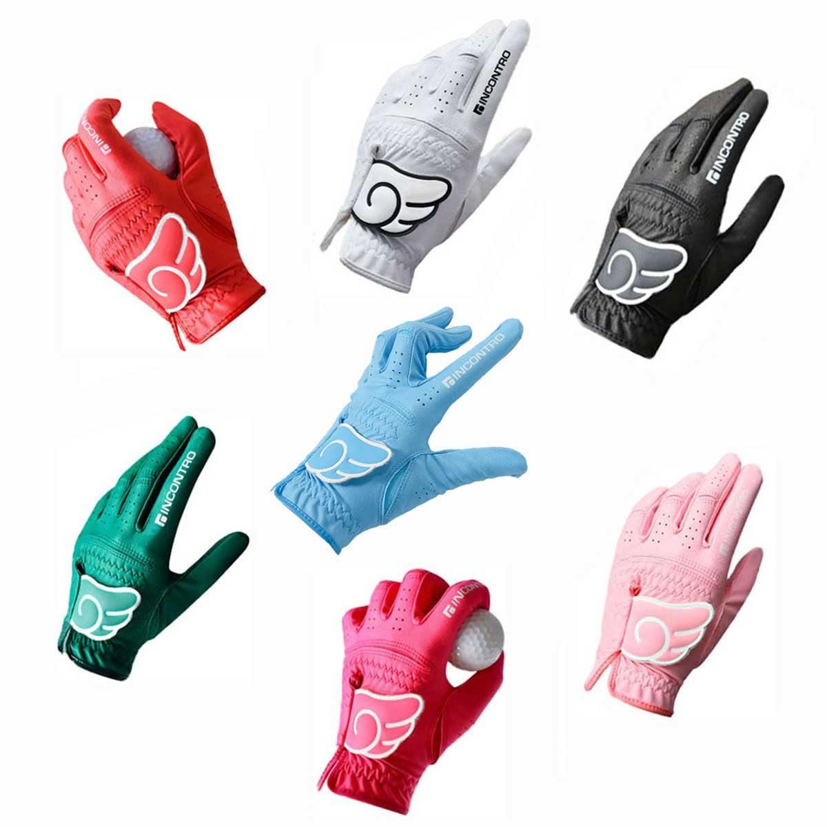Dongsan Sports Wing Golf Gloves INCONTRO - 7Colours, Microfiber, Slim Fit, All Weather, Washable, Touch Screen Compatibility, and Water Resistent. Left Hand for Men/Women. (Green, Medium (21))