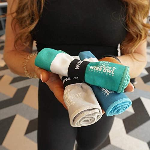 Wise Owl Outfitters Wise Owl Outfitters Beach Towel and Yoga Towel - Quick Dry Microfiber Travel Towel for Beach, Pool, Yoga, Swim, Hand, Face, and Body