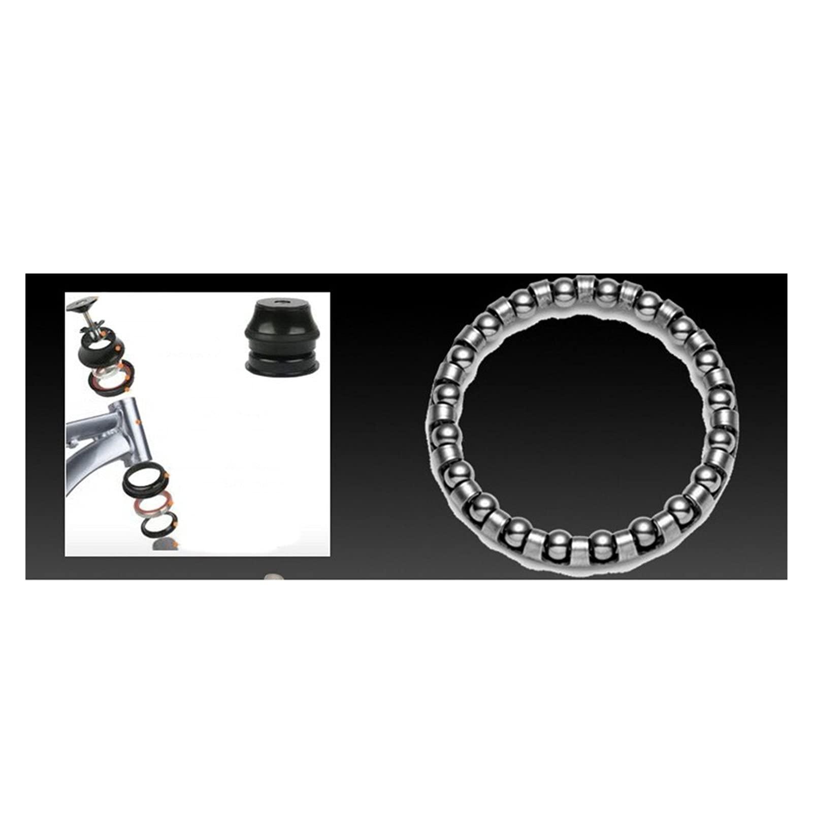 WAAZVXS WAAZVXS WEIWEIBEIER 2Pcs Road Bike Headset Caged Ball Bearing Frame Front Fork Rear Pearl Retainers Race Cycling Headset Bearing Bicycle Parts (Color : 2 37 29mm)