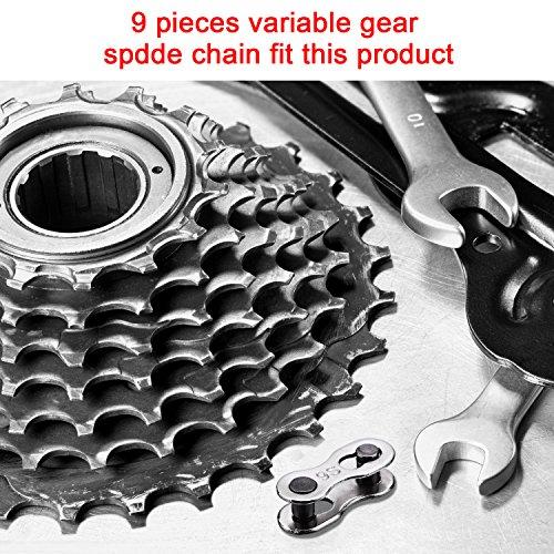 Hotop Hotop 8 Pairs Bicycle Missing Link for 6, 7, 8, 9, 10 Speed Chain, Silver, Reusable (6 7 8 Speed)