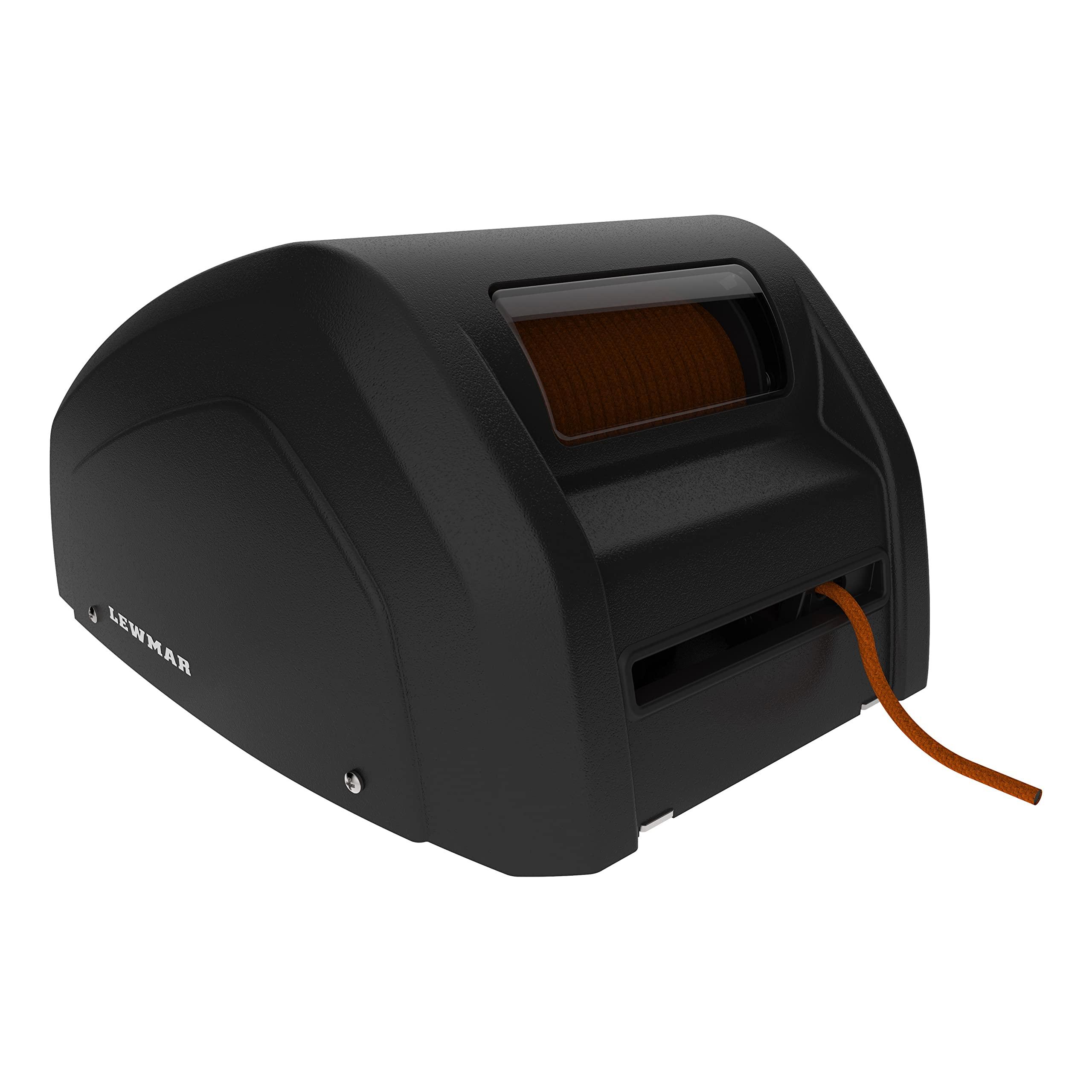 Lewmar Lewmar Captive Reel 12V/400-Watt Windlass for Boats 18\'-24\' Without Chain Lockers, 7\" H x 12\" W x 14-15/16\"L, Max Pull 40 lbs. - 2020201384