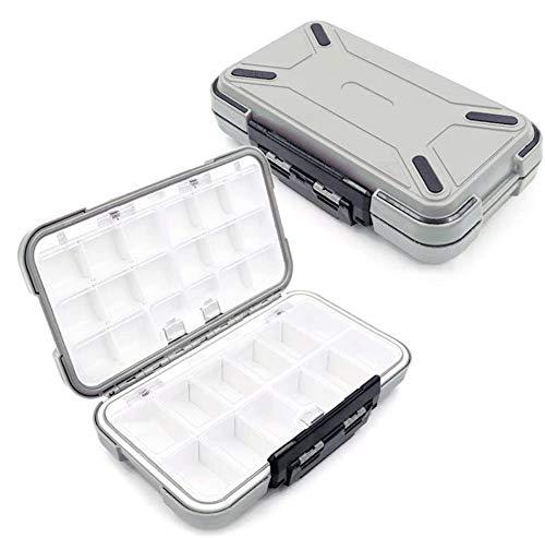 LESOVI LESOVI Fishing Lure Boxes, Waterproof Portable Tackle Box Organizer with Storing Tackle Set Plastic Storage - Mini Utility Lures Fishing Box, Small Organizer Box Containers for Trout, Jewelry, Bead