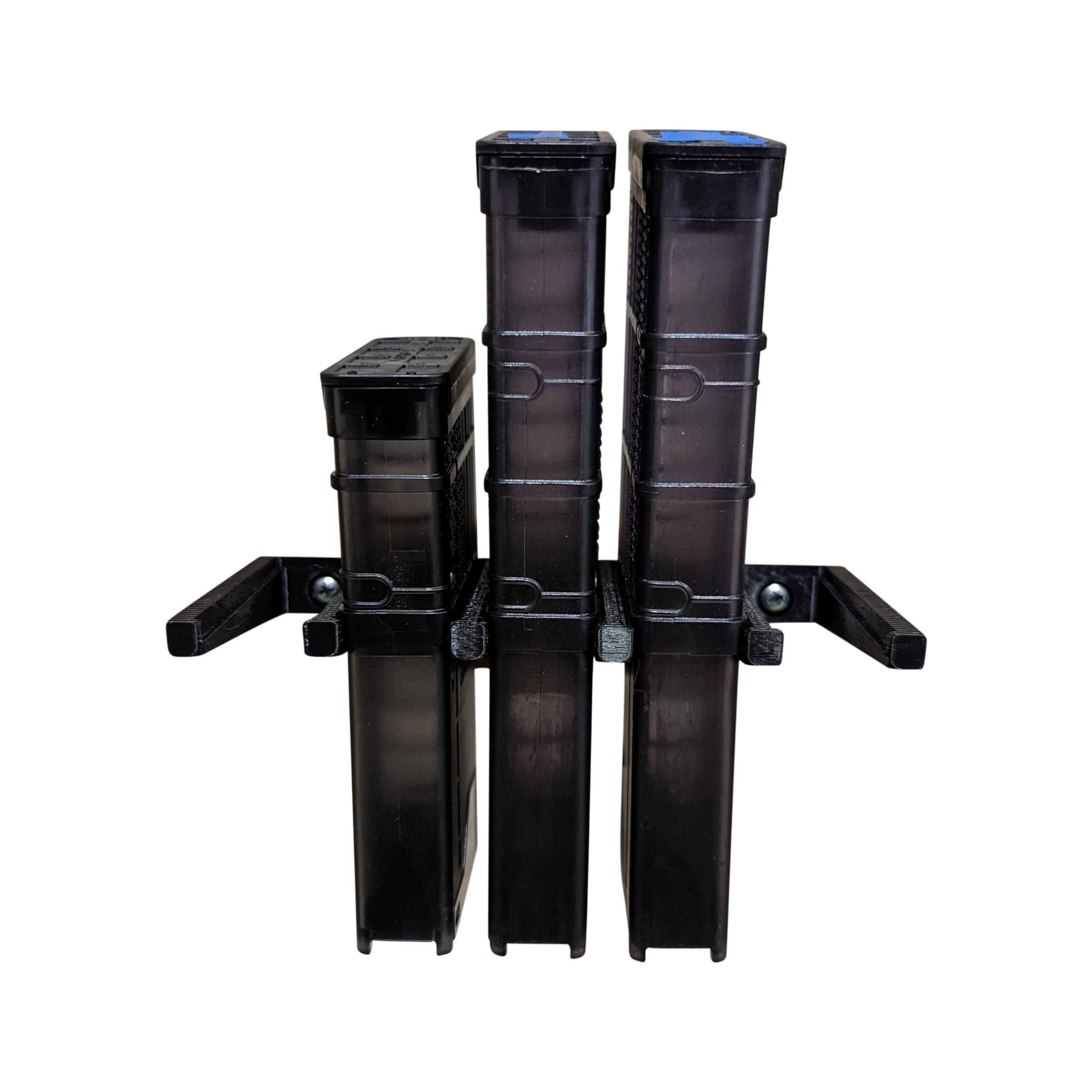 Hammy3DPrints Hammy3DPrints Mount for AR 223/556/300 Lancer Mags - Wall | Magazine Holder Storage Rack (4 Mags, Black)