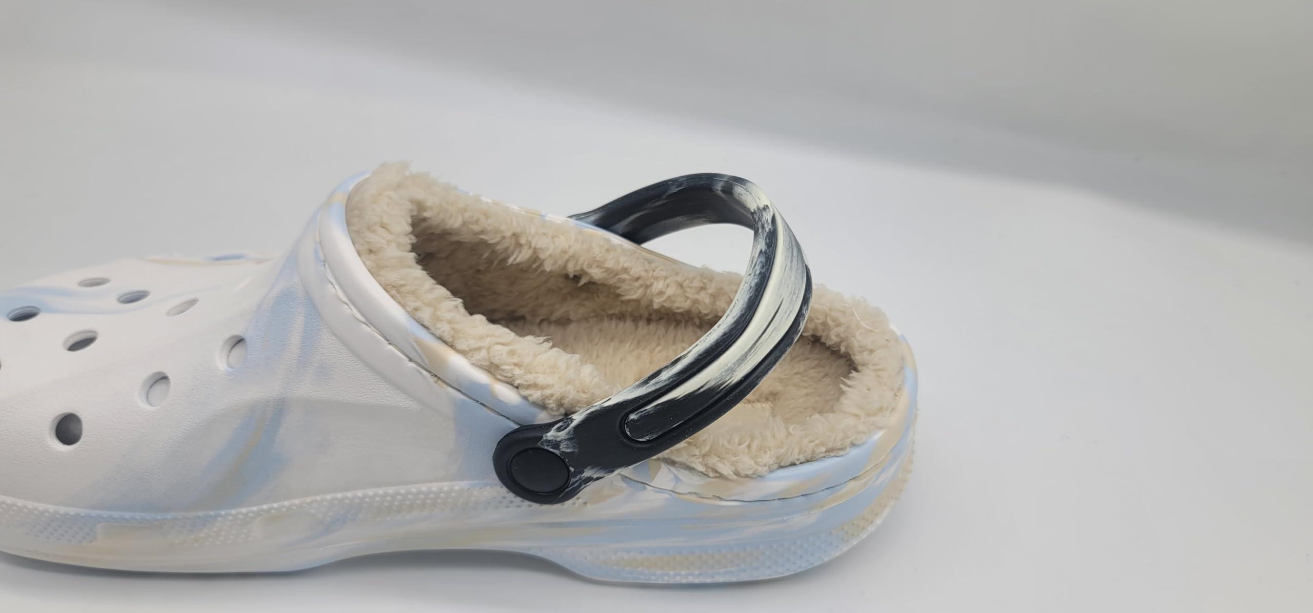 Snappy Shoe Rivets Snappy Straps for your Clogs or Croc (blackwhite, 8inches)