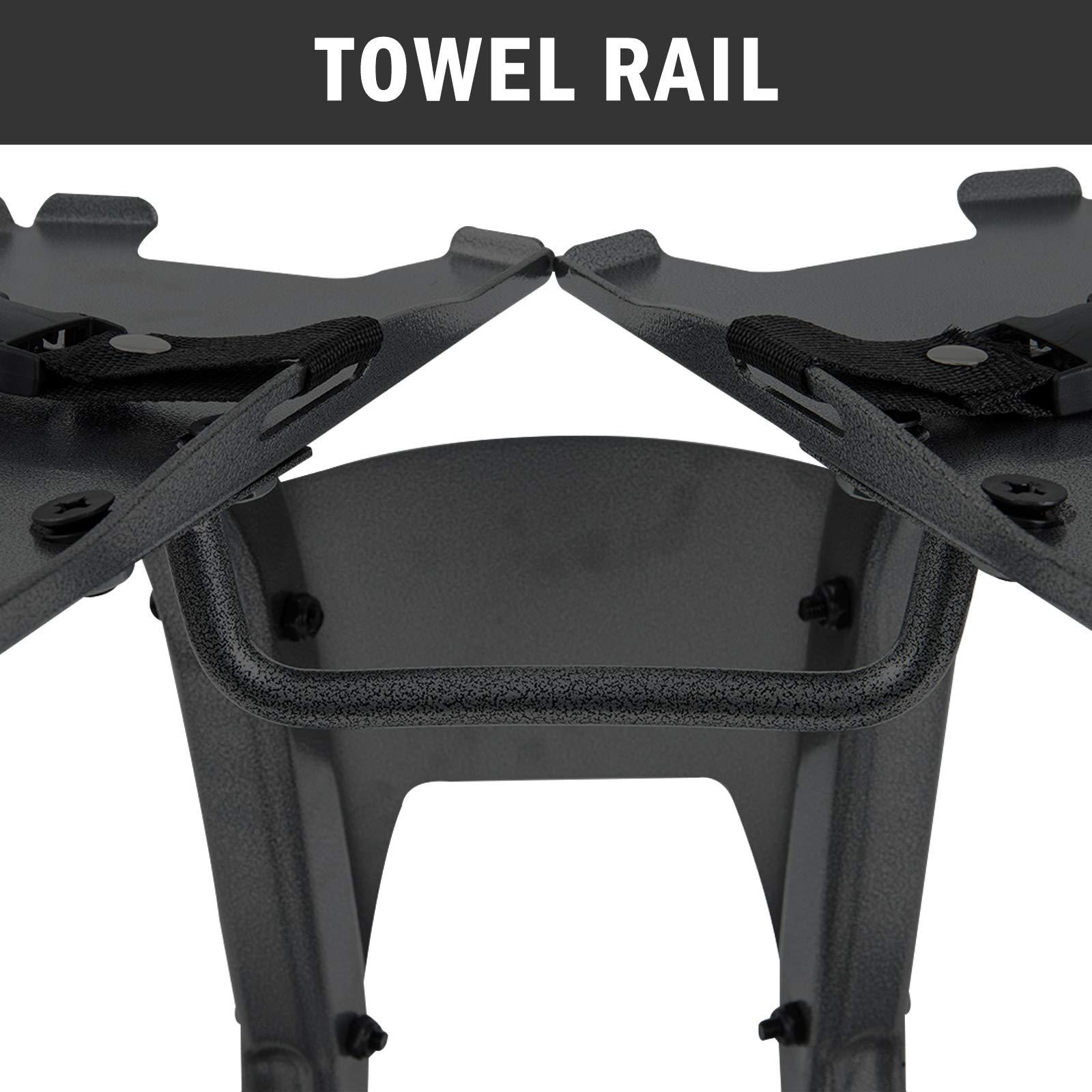 Bavnnro Bavnnro Adjustable Dumbbell Stand 330LBS Dumbbell Rack Standard Metal Dumbbell Holder Weight Rack Storage Stand for Home Gym(Only Stand) (Black)