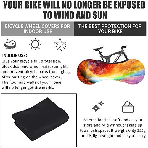 FLXUBAG FLXUBAG Bike Cover Washable Elastic Dirt-Free Bike Storage Wheel Cover Tire Package Fit All Bicycles (D)