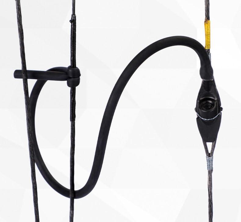 Cuoyuqie Cuoyuqie 1pcs Compound Bow Tube Peep Sight Hole Rubber Tubing Line Archery Hunting Target (Black 1pcs)