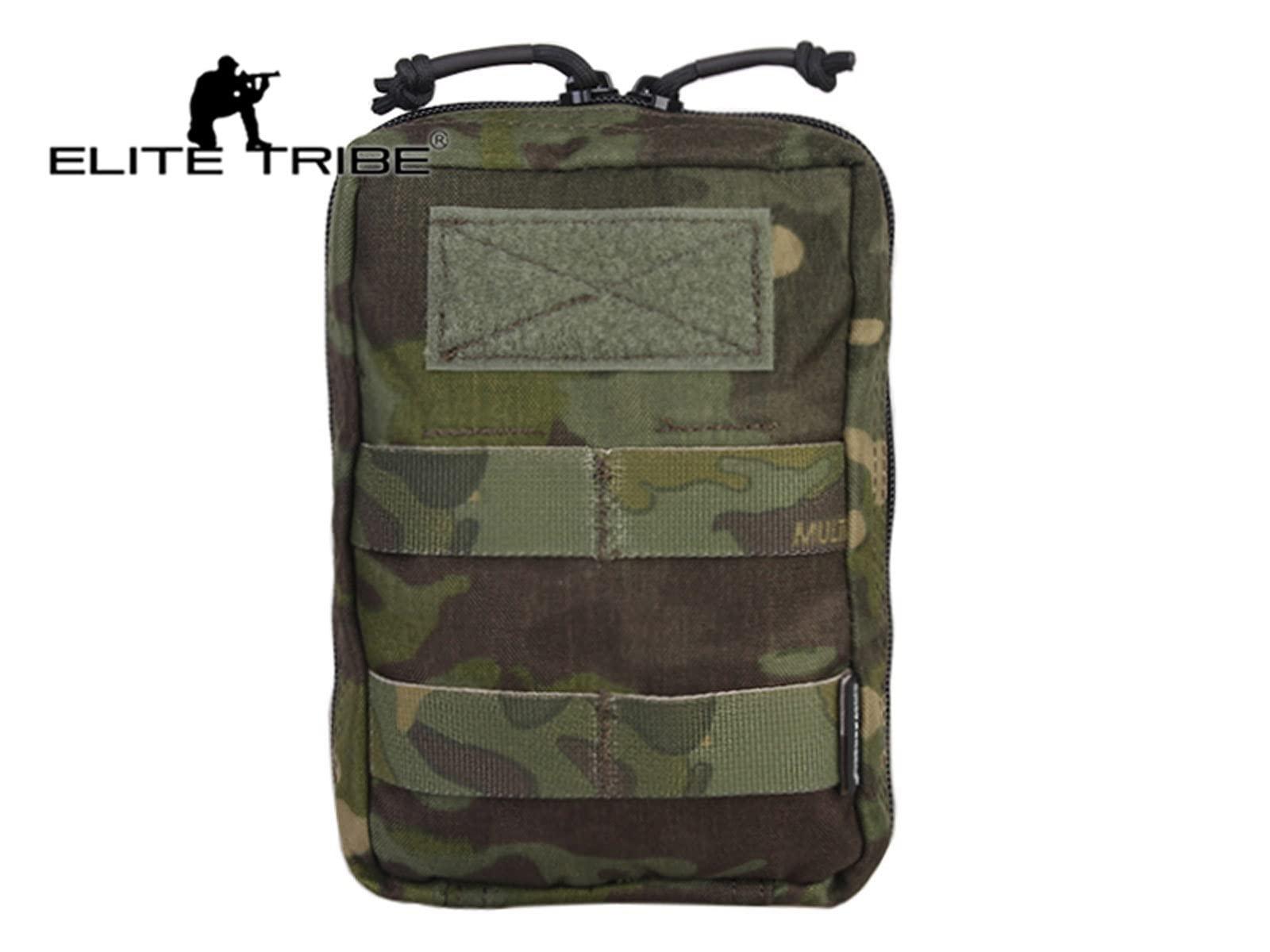 Generic Emerson 18 * 12.5 * 7 cm Utility Pouch Molle Military Pouch (Multicam Tropic), Green,Brown