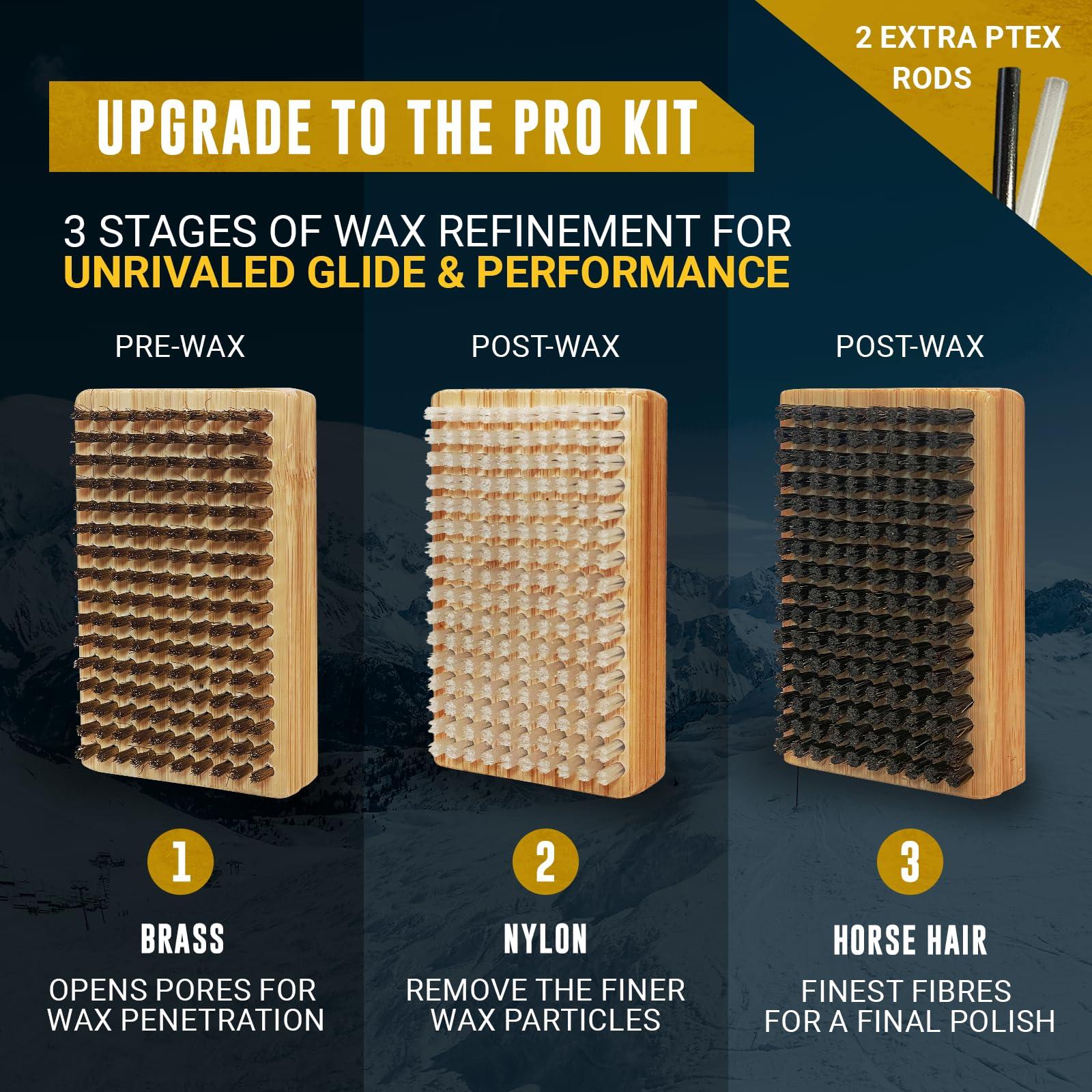 Winterial Winterial Snowboard and Ski Tuning Kit, with Iron, All-Temp Snowboard Wax, Angled Edge Tuner File, PTEX Rods and Wax Apron