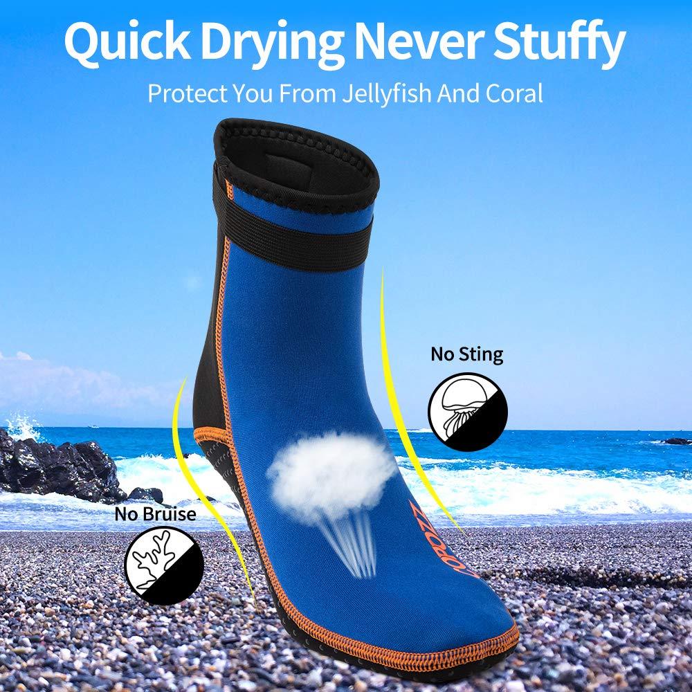 COPOZZ COPOZZ Diving Socks 3mm Neoprene Beach Water Socks-Anti Slip for Snorkel Swim Youth Men Women