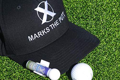 X Marks the Putt X Marks the Putt- Innovative Golfing Ball Marker for Putting Green | Does NOT HARM Grass | Blue Colorant Will Mark Your Spot & Disappear in 10 Min.