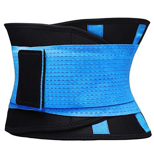 VENUZOR VENUZOR Waist Trainer Belt for Women - Waist Cincher Trimmer - Slimming Body Shaper Belt - Sport Girdle Belt (UP Graded)(Blue,Medium)
