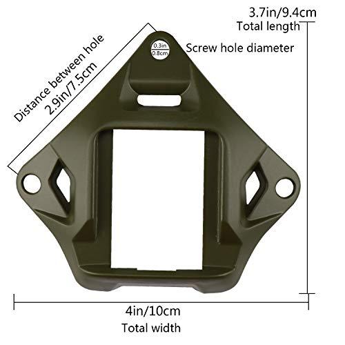 AOUTACC AOUTACC Tactical Helmet NVG Mount Shroud Steel Sports Camera Bracket Base for ACH MICH OPS-Core Fast Helmet (OD)