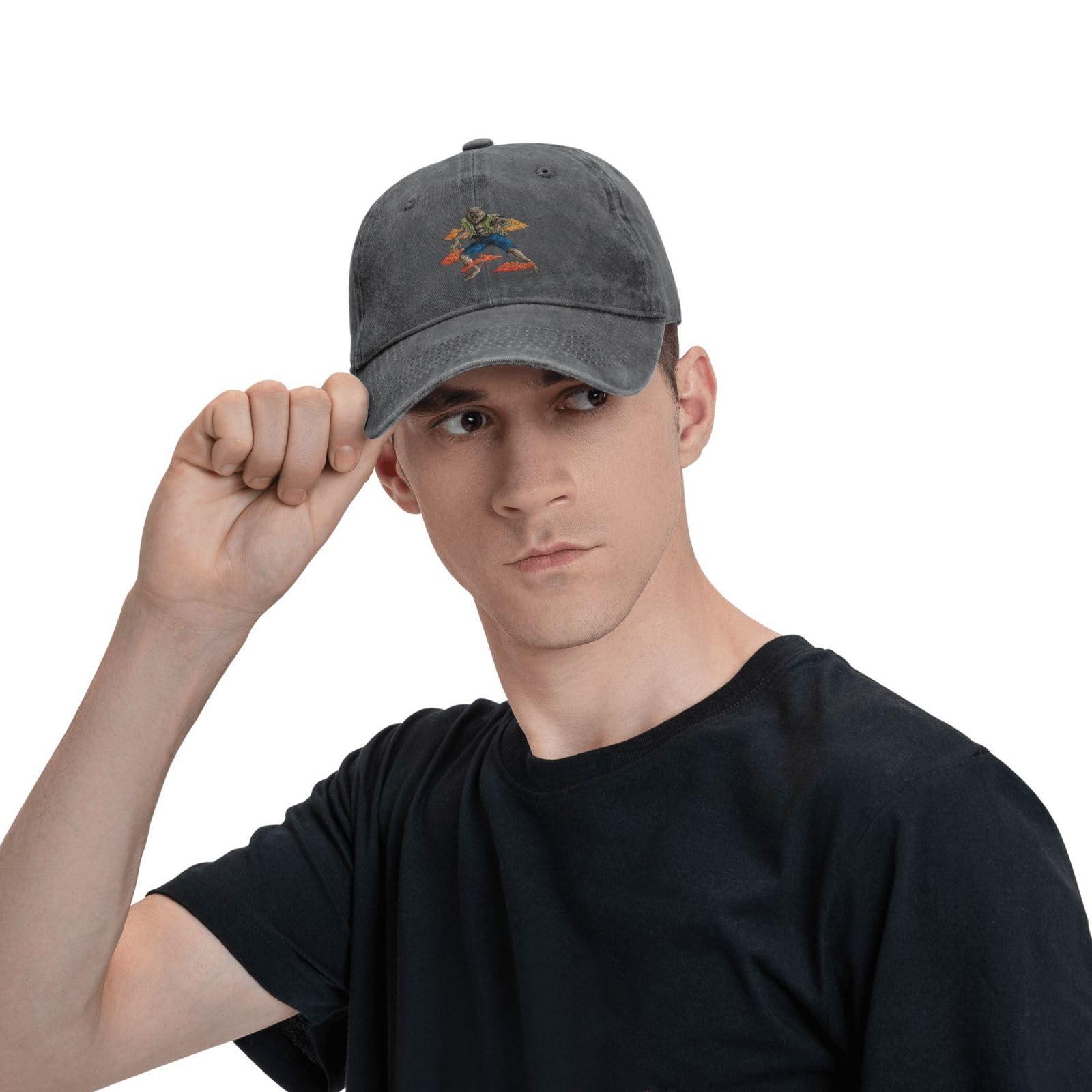 KOSPOGO The Dominant Werewolf Baseball Cap Women Men Hat Vintage Trucker Sun Hat Dad Cowboy Hats Deep Heather