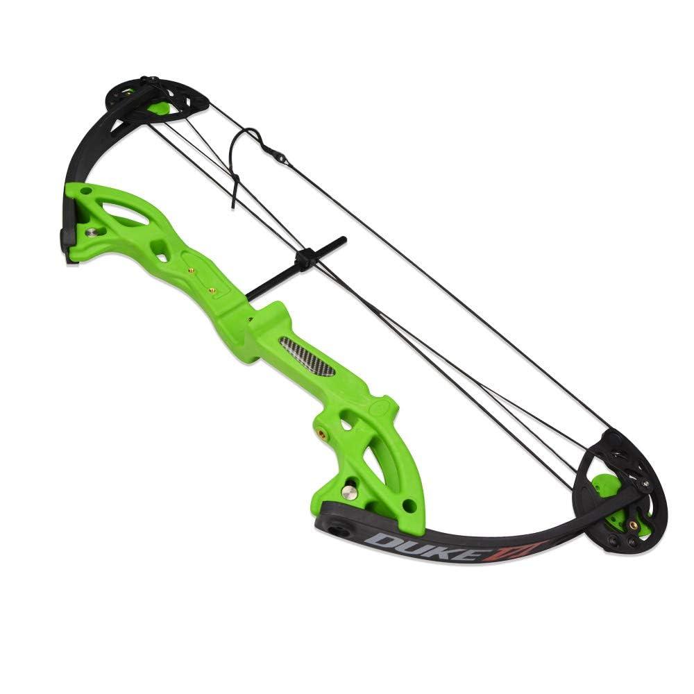 ZSHJGJR ZSHJGJR Archery Compound Bow and Arrow Kit Hunting Bow 15-29lbs Complete Bow Accesories Package Set Junior Entry Level 260fps Right Handed for Outdoor Shooting (Green)