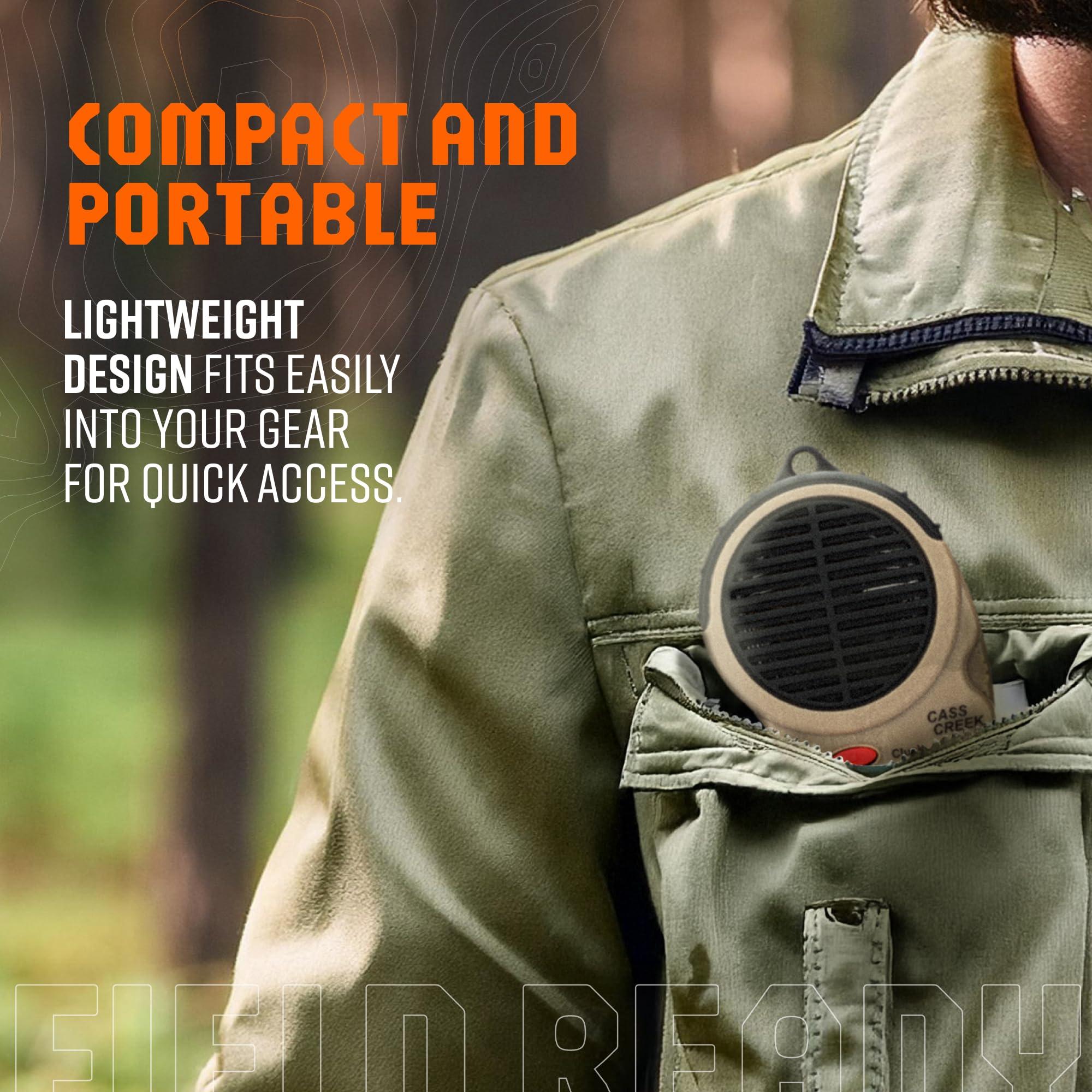 Cass Creek Cass Creek Ergo Predator Call, Handheld Electronic Game Call, CC010, Compact Design, 5 Calls In 1, Coyote Call, Expert Calls for Everyone, Brown, Black