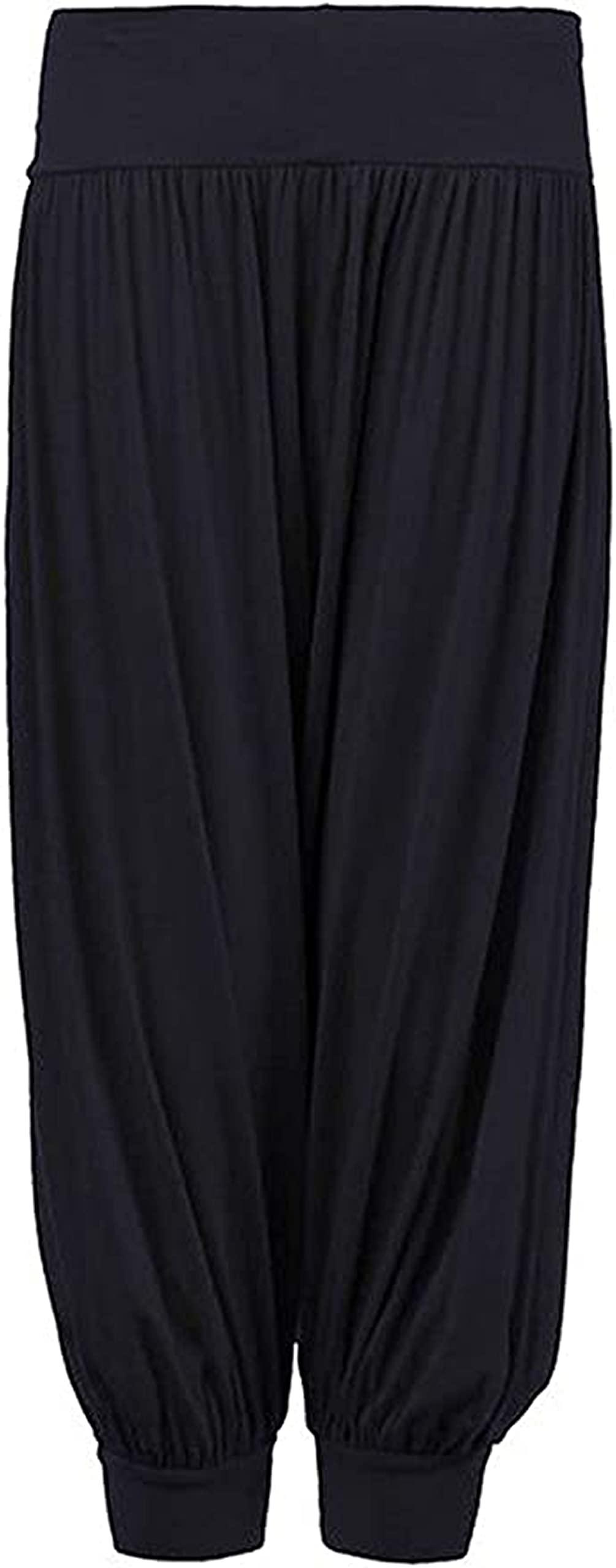 Loxdonz Loxdonz Kids Harem Loose Casual Baggy Sports Dancing Pants Girls Harem Children Trouser, 9 Years, 10 Years, Black