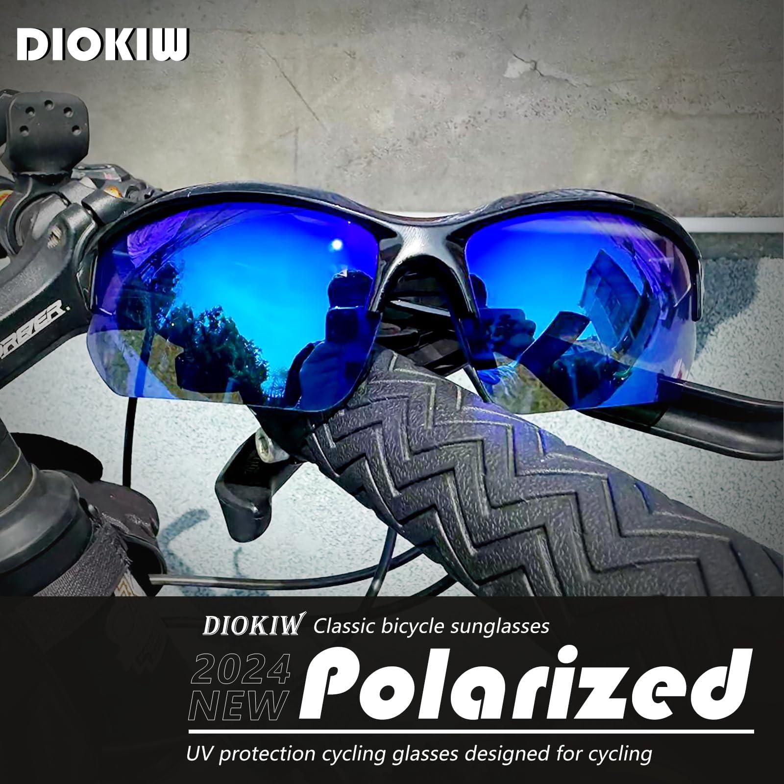 DioKiw DioKiw 3PACK Sports Polarized Sunglasses for Men Cycling Running Fishing UV400 Protection Sun Glasses Lightweight Half Frame Goggles