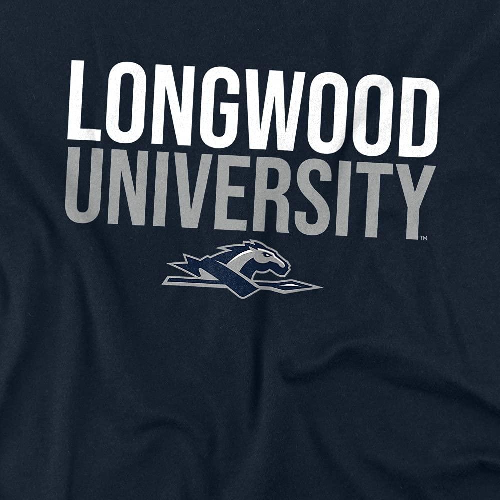LOGOVISION Longwood University Official Stacked Unisex Adult T-Shirt, Stacked, 5X-Large
